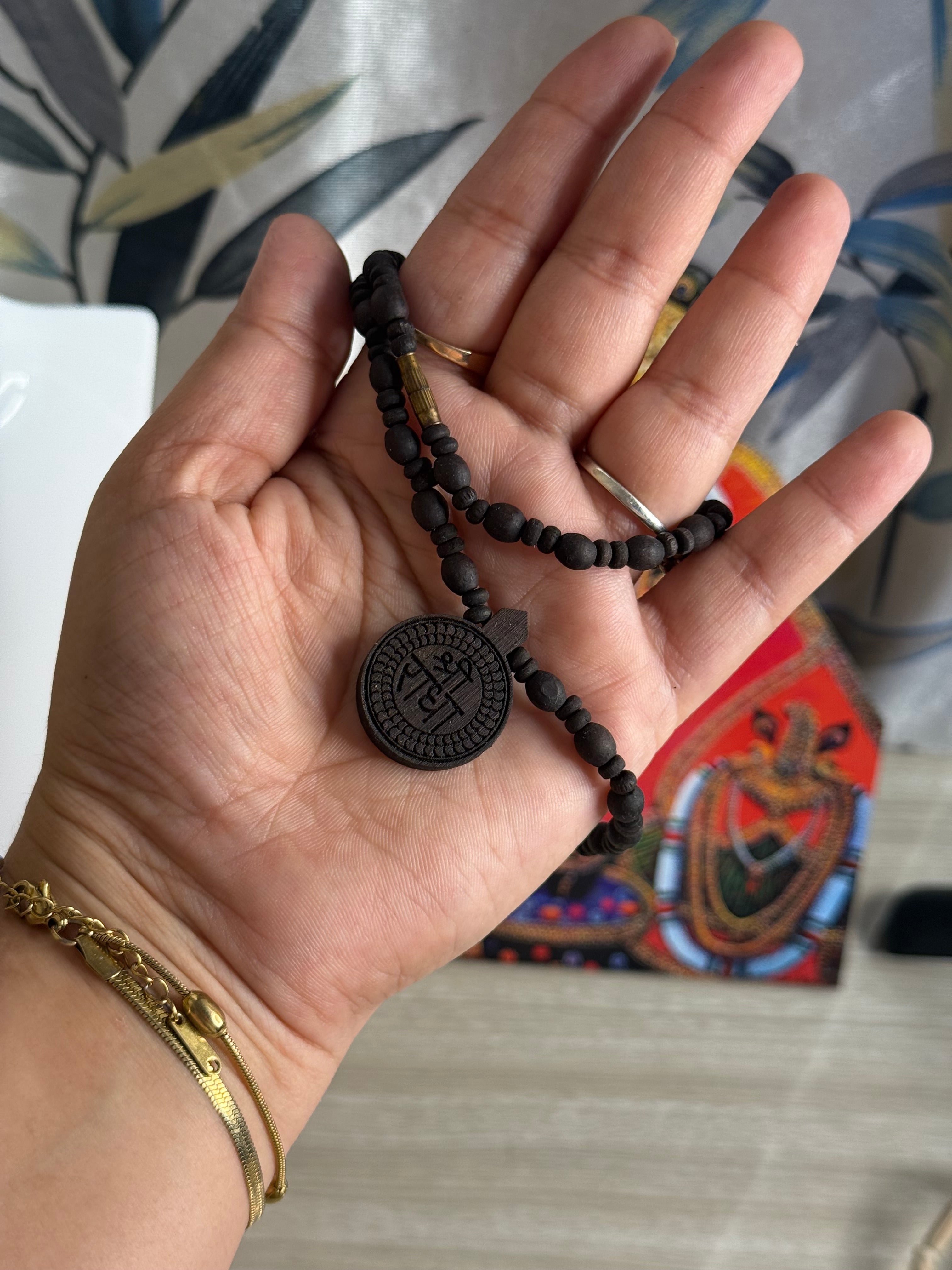 Shri Radha naam locket mala