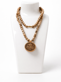 Shri Radha Pendant Tulsi Bhaktmal Mala – Double Layer Premium Devotional Necklace