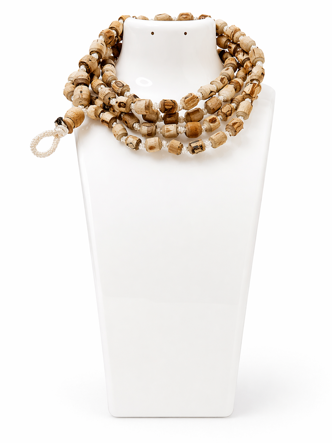 Original Tulsi Mala (Multi-Layer) – Pure Wooden Japa & Meditation Mala