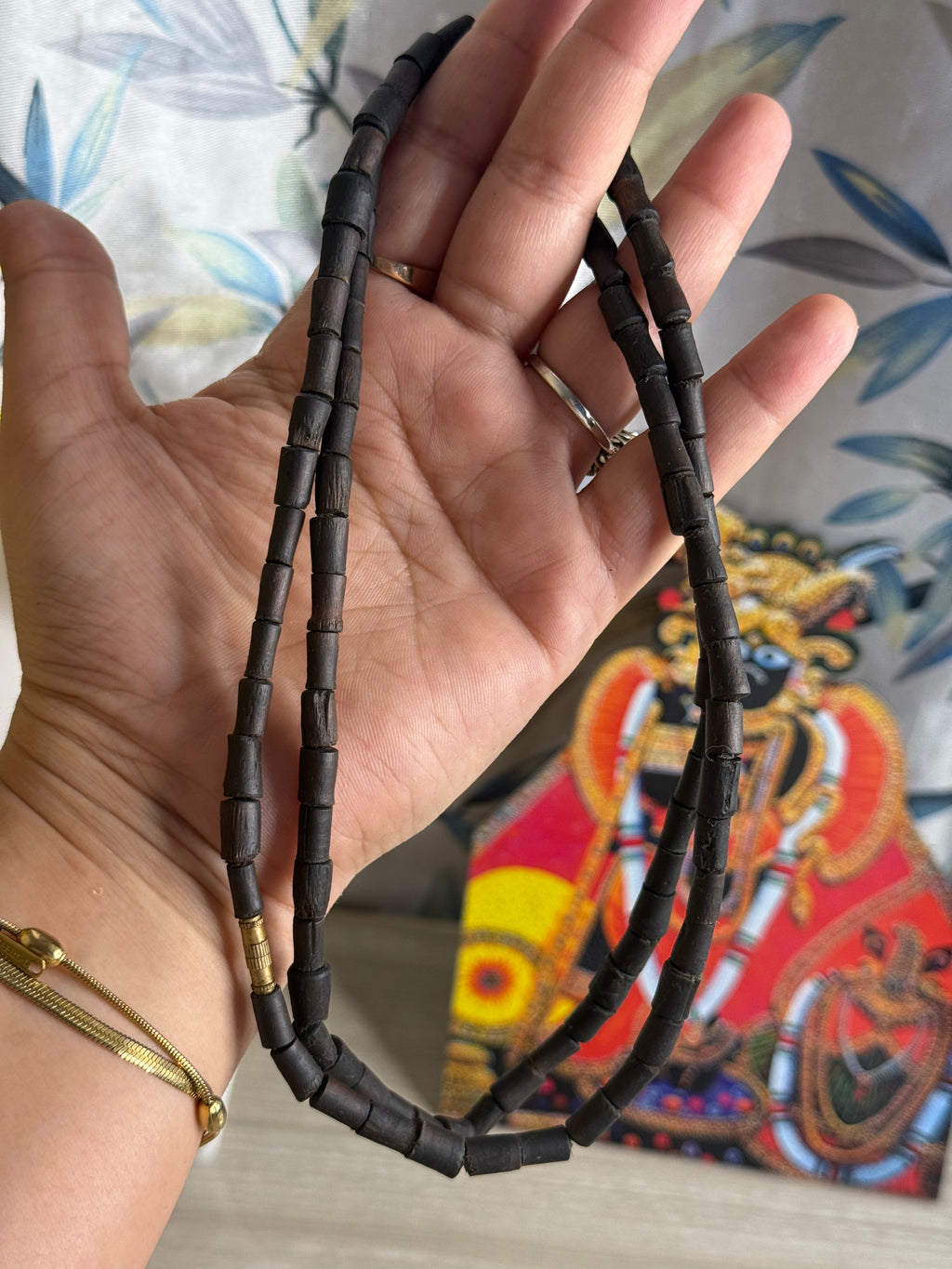 Black tulsi mala