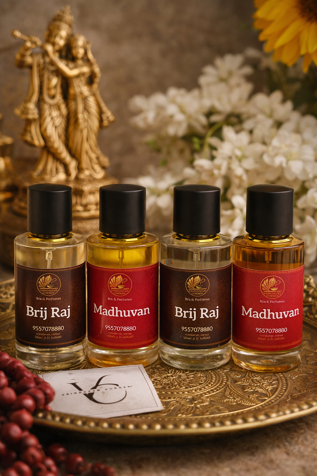 Brij Raj & Madhuvan Premium Attar Collection – Divine Fragrance Set